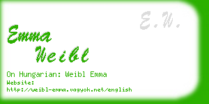 emma weibl business card